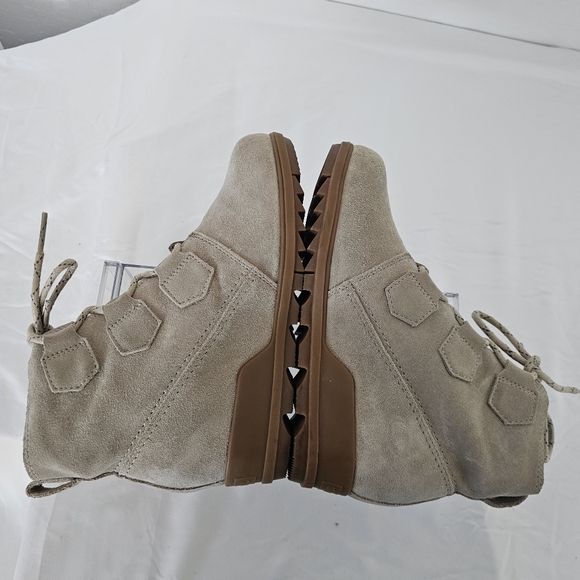 Sorel Evie Lace-Up Wedge Boots Women's Size 8 Waterproof Suede - Picture 8 of 13